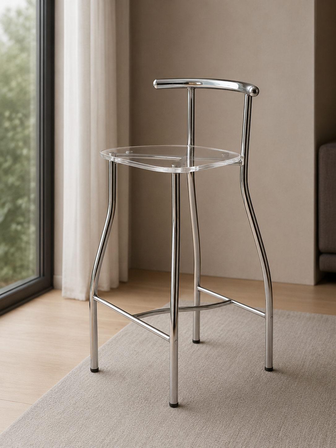 silla-coctelera-acrilica-cromada
