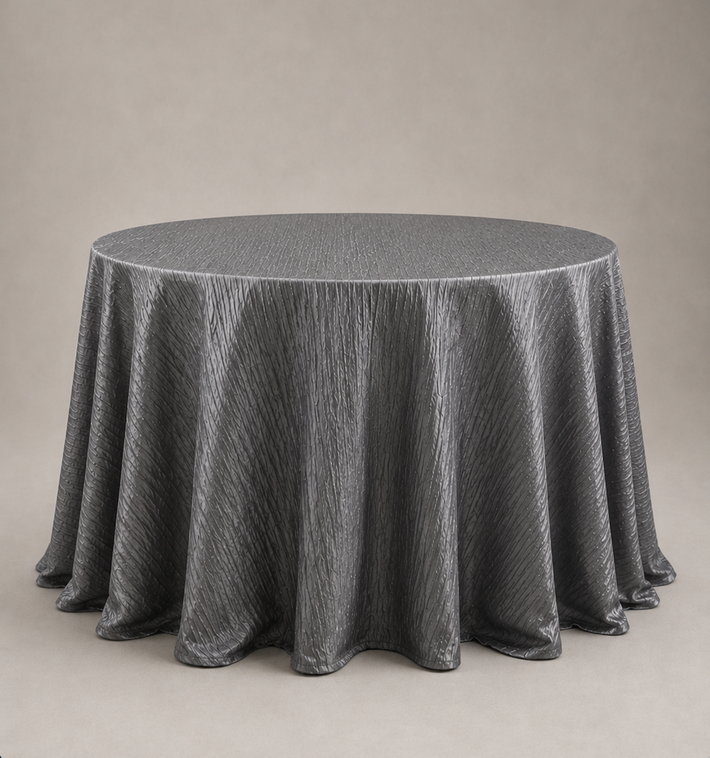mantel-redondo-de-60-gris-plata-corrugado