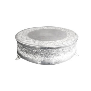 BASE PARA DULCE - SILVER PLATE - REDONDA