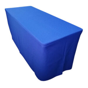 MANTEL RECTANGULAR ENCAJONADO - AZUL ROYAL