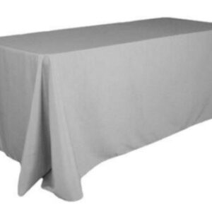MANTEL RECTANGULAR LARGO - GRIS (SUEDE)