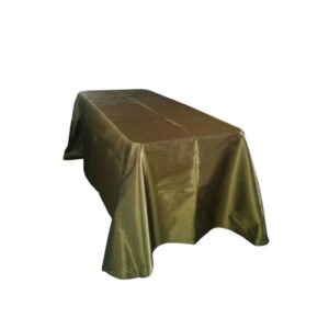 MANTEL RECTANGULAR LARGO - SATINADO (TAFETAN) - VERDE OLIVA