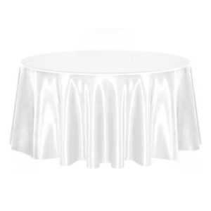 MANTEL REDONDO DE 48" - BLANCO (BRILLO)