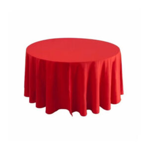 MANTEL REDONDO DE 48" - ROJO