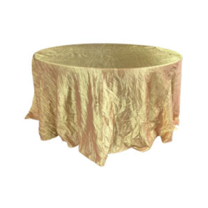 MANTEL REDONDO DE 60" - DORADO (CORRUGADO)