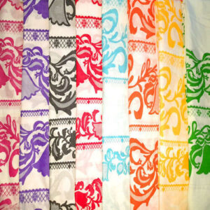 MANTEL REDONDO DE 60" - POLLERA AMARILLA