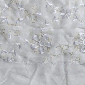 SOBREMANTEL - ORGANZA - BEIGE (FLORES)