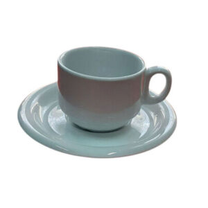TAZA DE CAFÉ/TÉ CON PLATITO - BLANCA