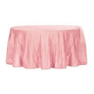 MANTEL REDONDO DE 60" - ROSADO (CORRUGADO)