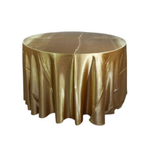 MANTEL REDONDO DE 72" - SATINADO - DORADO