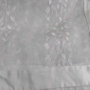 SOBREMANTEL - ORGANZA - BLANCO (HOJAS)